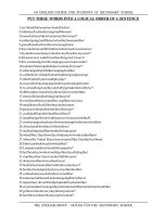 Bài Tập Sentence Arrangement