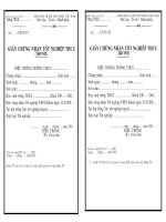 Mẫu giấy CN TN tạm thời chuẩn