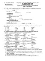 De va DA HSG mon Anh 2008 Vinh Phuc