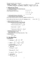 CôngThức Vật Lý 12(Theo chương trình mới )