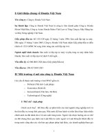  Phân tích về thị trường của Honda Việt Nam