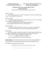 Đề và đáp án KT ĐT 9 tháng 10-2008