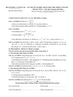 ĐỀ THI TỐT NGHIỆP TRUNG HỌC PHỔ THÔNG NĂM 2011 Môn TOÁN − Giáo dục trung học phổ thông