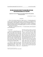 ứng dụng công nghệ enzyme để thu nhận đ-ờng chức năng fructooligosaccharide (FOS) từ dịch mía Application of enzyme technology for fructooligosaccharides (FOS) production