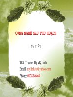 Công nghệ sau thu hoạch 