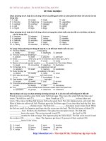 5 đề thi trắc nghiệm   ôn thi đại học môn tiếng anh năm 2010 