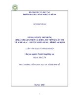 Đánh giá mức độ ô nhiễm metacercaria trên cá rôhu, mè trắng nuôi tại xã nghĩa lạc   huyện nghĩa hưng   tỉnh nam định 