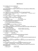 Đề ôn thi thử Hóa – Đại học 15