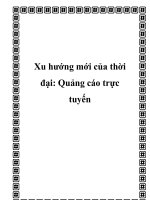 Xu hướng mới của thời đại  quảng cáo trực tuyến 