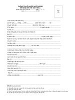 THÔNG TIN VỀ NGƯỜI NƯỚC NGOÀI ĐỀ NGHỊ CẤP THẺ TẠM TRÚ 