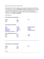 Vocabulary expansion 