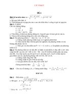 Bộ đề Toán ôn thi vào lớp 10 THPT Đề số 1
