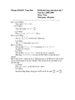 đề mũi nhọn Nam Đàn