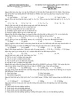 ĐỀ THI KHẢO SÁT CHẤT LƯỢNG GIÁO VIÊN THCS MÔN  VẬT LÝ