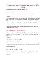 Phương pháp soạn thảo một số loại công văn thông dụng 