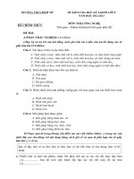  ĐỀ KIỂM TRA HỌC KỲ I-KHỐI LỚP 8 NĂM HỌC 2012-2013 TRƯỜNG THCS BÌNH MỸ MÔN CÔNG NGHỆ