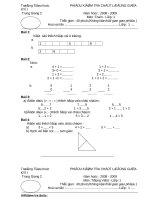 Đề thi giữa kỳ I(2008-2009)