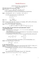 ĐỀ THI THỬ ĐẠI HỌC MÔN TOÁN ĐỀ SỐ 179
