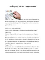 Tư vấn quảng cáo trên google adwords 