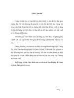 Xây dựng chương trình quản lý  nhân sự  của chi cục Dự trữ  Sóc Sơn dựa trên ngôn ngữ VISUAL BASIC