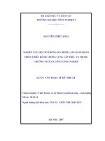 Nghiên cứu một số thông số chính làm cơ sở hoàn thiện thiết kế hệ thống cung cấp thức ăn trong chuồng nuôi gà lồng công nghiệp 