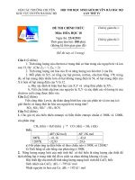 Đề thi học sinh giỏi môn hóa học lớp 10 