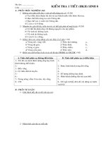 KT 1 tiết HK2 Sinh8