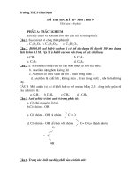 đề thi và đáp án hóa 9 HK 2