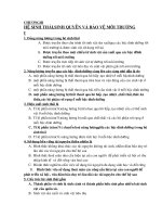 trac nghiệm ChươngIIIHỆ SINH THÁI VÀ BẢO VỆ MÔI TRƯỜNG