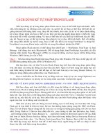 Tự học Flash-Chương 10: Cách dùng kí tự nhập trong Flash