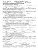 De thi Thu Vat Ly 2009