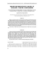 NĂNG SUấT Và CHấT LƯợNG THịT CủA DÊ Cỏ, F1 (BáCH THảO ì Cỏ) Và CON LAI BOER ì F1 (BáCH THảO ì Cỏ) NUÔI TạI NINH BìNH 