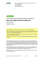 Quy trình thiết kế GUI cho web site 