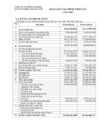 Báo cáo tài chính tóm tắt công ty CP lâm đặc sản XK quảng nam 