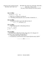 Đề thi HKI - Khối 12