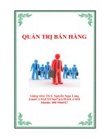 Quản trị bán hàng 
