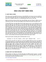 Chương 5: Nhu cầu oxy hóa