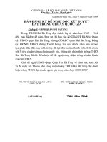 Bản đăng ký đề nghị được xét công nhận Trường Chuẩn Quốc Gia