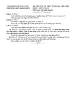 Đề tham khảo thi TN12 Ngữ văn (14)