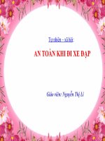 AN TOÀN KHI ĐI XE ĐẠP