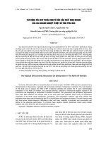 TÁC ĐỘNG CỦA SUY THOÁI KINH TẾ ĐẾN SẢN XUẤT KINH DOANH CỦA CÁC DOANH NGHIỆP Ở MỘT SỐ TỈNH PHÍA BẮC