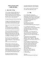 những bài thơ hay về MẸ