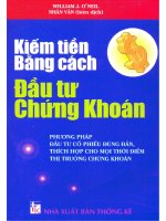 Kiếm Tiền bằng đầu tư Chứng Khoán