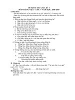 ĐỀ KIỂM TRA -KHỐI 3. NĂM HỌC:2008-2009