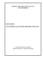 thiet lap so theo doi hoc sinh yeu