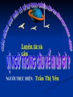 Vi ngu trong cau ke Ai la gi