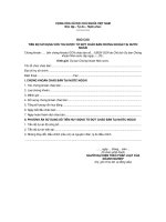 MẪU BÁO CÁO TIẾN ĐỘ SỬ DỤNG VỐN THU ĐƯỢC TỪ ĐỢT CHÀO BÁN CHỨNG KHOÁN TẠI NƯỚC NGOÀI