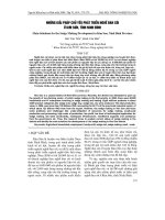 NHữNG GIảI PHáP CHủ YếU PHáT TRIểN NGHề ĐAN CóI ở KIM SƠN, TỉNH NINH BìNH 