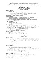 ĐỀ THI VAO LỚP 10 CHUYÊN NGŨ (7-6-2009) Có HD chấm