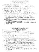 Đề HK I Toán 11CB (2008-2009)